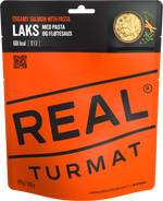 Real Turmat Laks med Pasta og Flødesauce – forside
