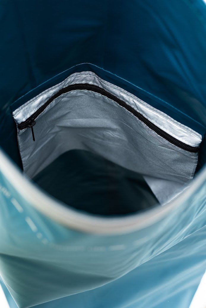Zulupack Tube 25 – Vandtæt drybag 25 L – Grønblå