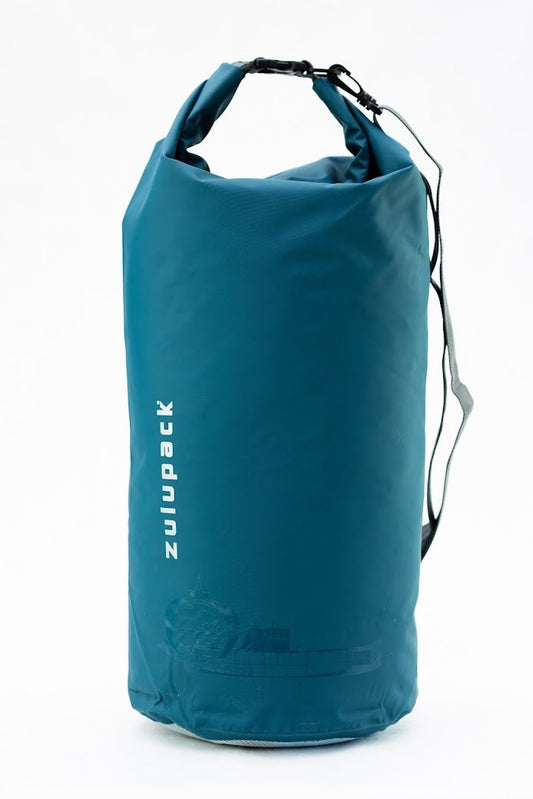 Zulupack Tube 25 – Vandtæt drybag 25 L – Grønblå