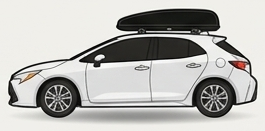Hatchback med tagboks